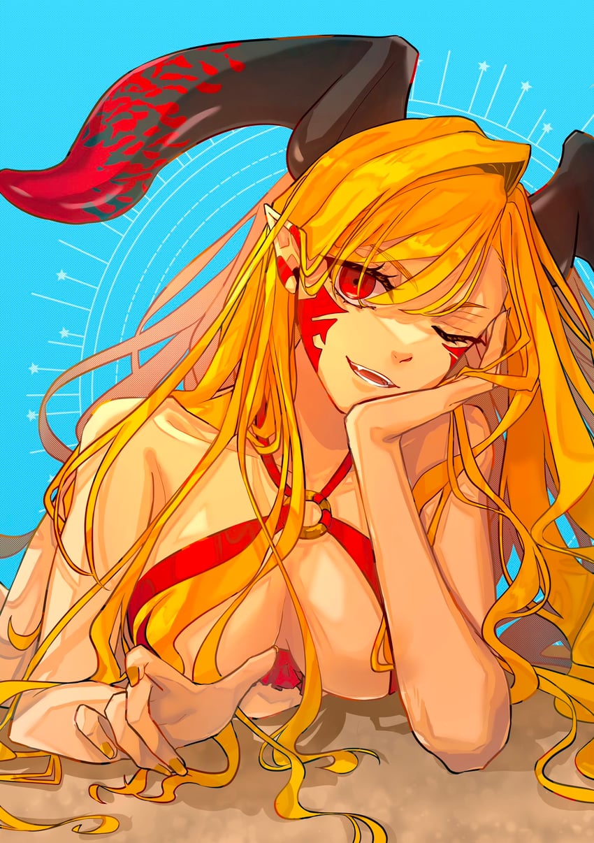 nero claudius and queen draco (fate and 1 more) drawn by hiyoko_no_tamago