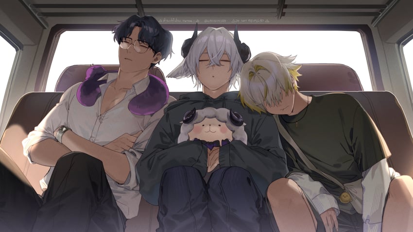 schneider, baabel, and dacapo (algorhythm project) drawn by kaohom503