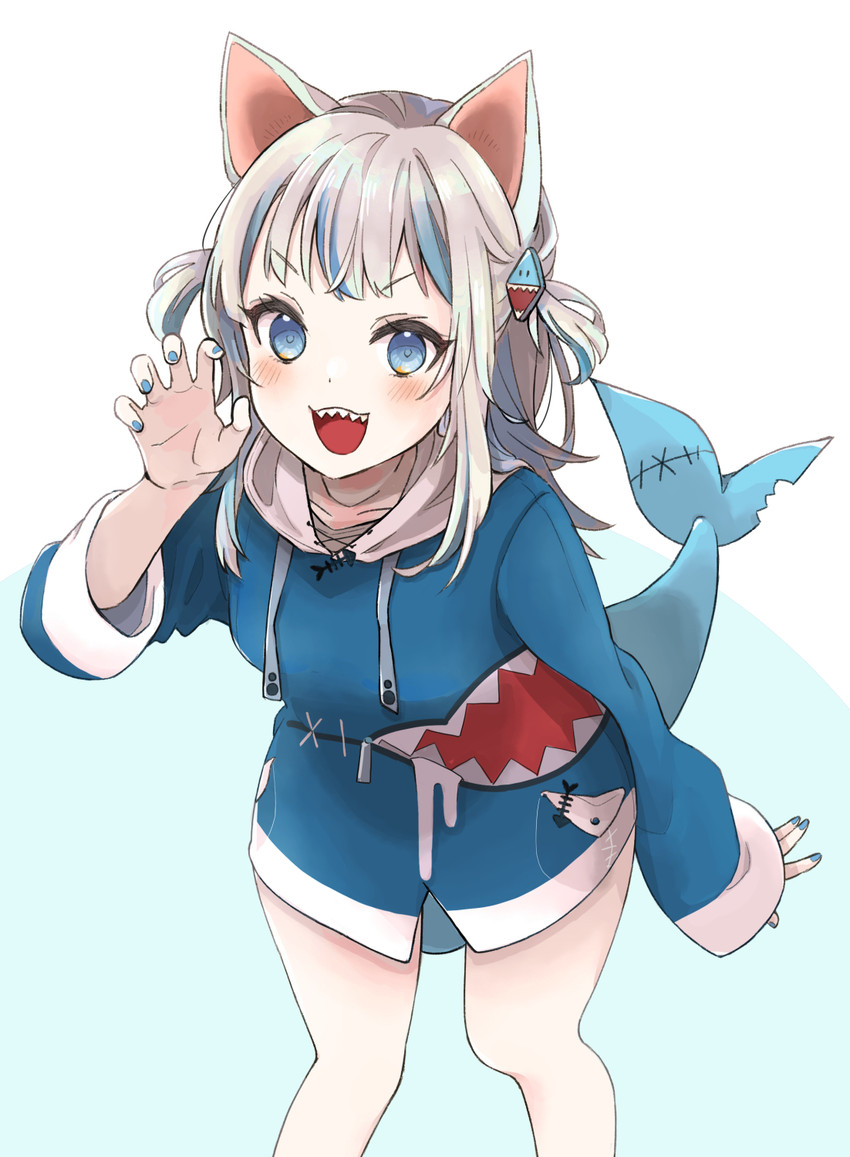 gawr gura (hololive and 1 more) drawn by maitopartan