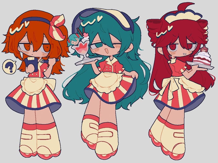 hatsune miku, kasane teto, and adachi rei (vocaloid and 2 more) drawn by shiba_inu_(j1piwzrj8xdzywk)