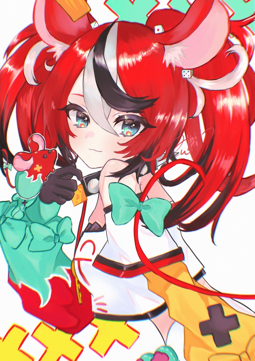 hakos baelz and mr. squeaks (hololive and 1 more) drawn by nekoma_mimu