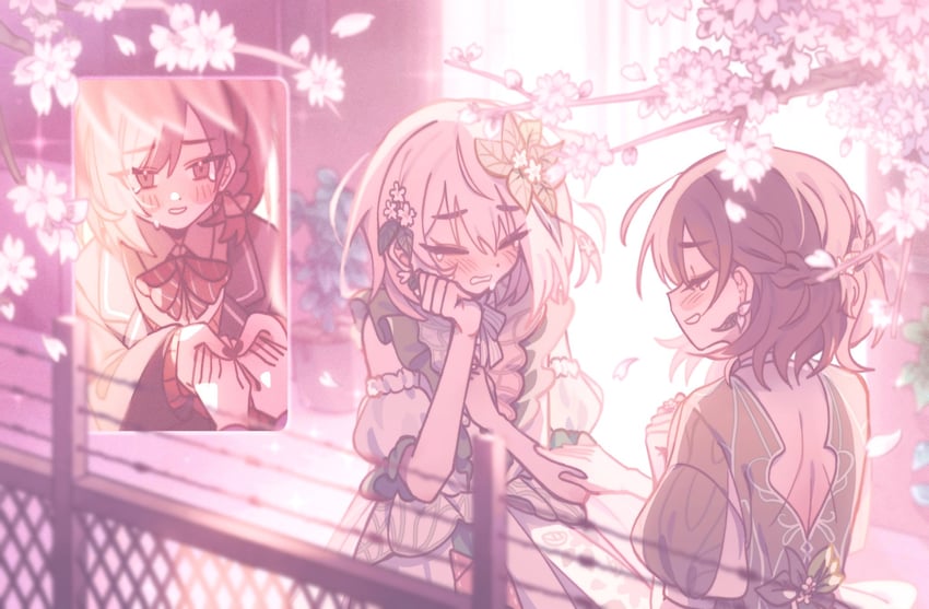 shinonome ena and akiyama mizuki (project sekai) drawn by luwwakk