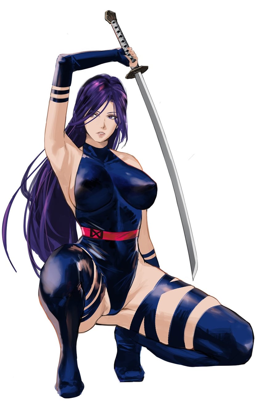 psylocke (marvel and 2 more) drawn by j@ck