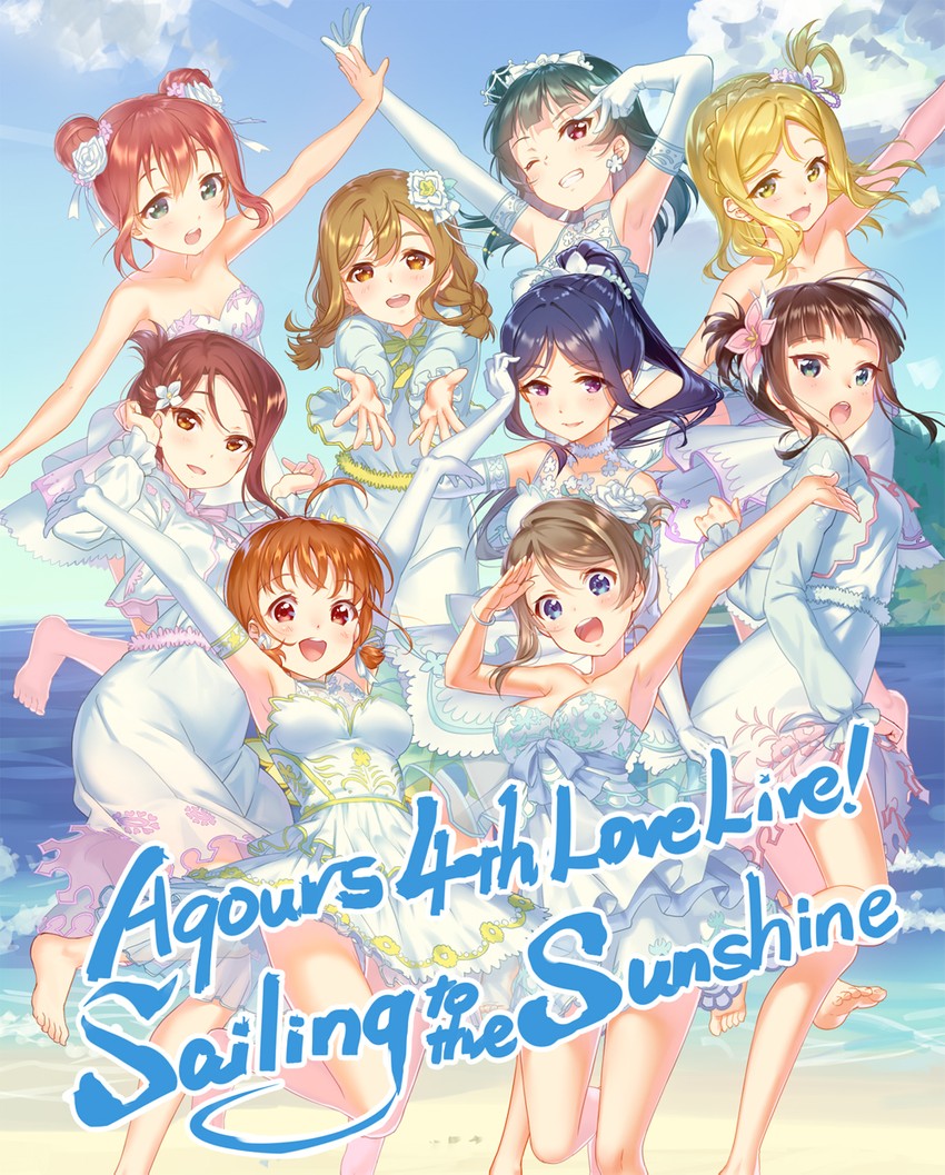 watanabe you, tsushima yoshiko, sakurauchi riko, takami chika, matsuura kanan, and 4 more (love live! and 1 more) drawn by tomiwo