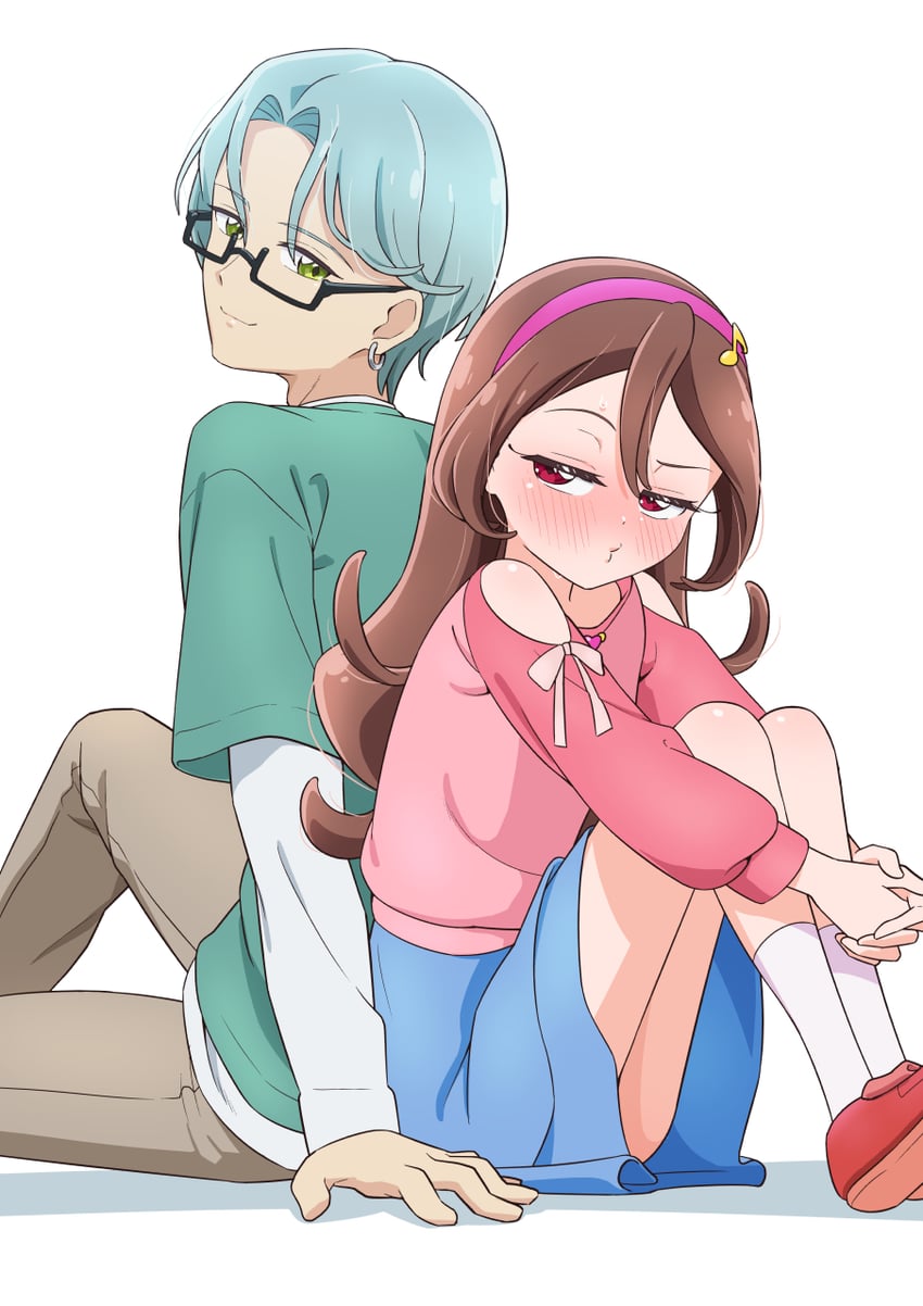 sakura uta and hibiki kaito (precure and 1 more) drawn by tiler_(tiler00)