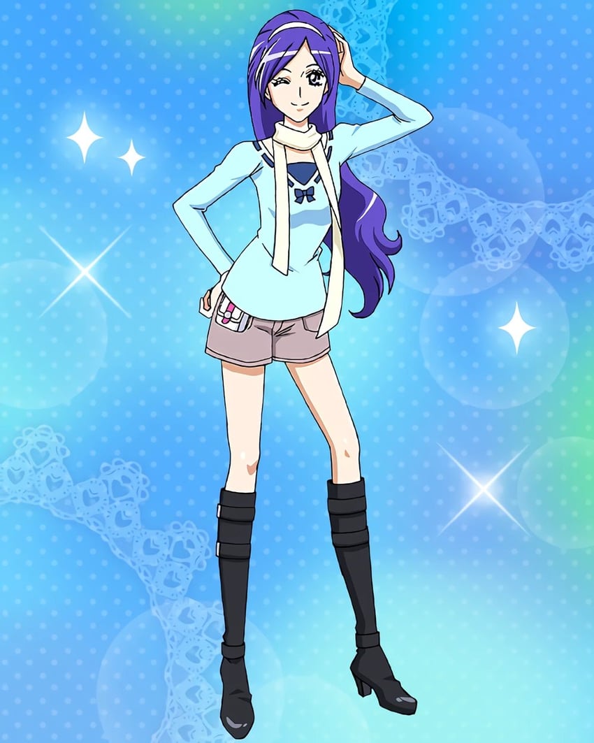 aono miki (precure and 2 more) drawn by kagawa_hisashi