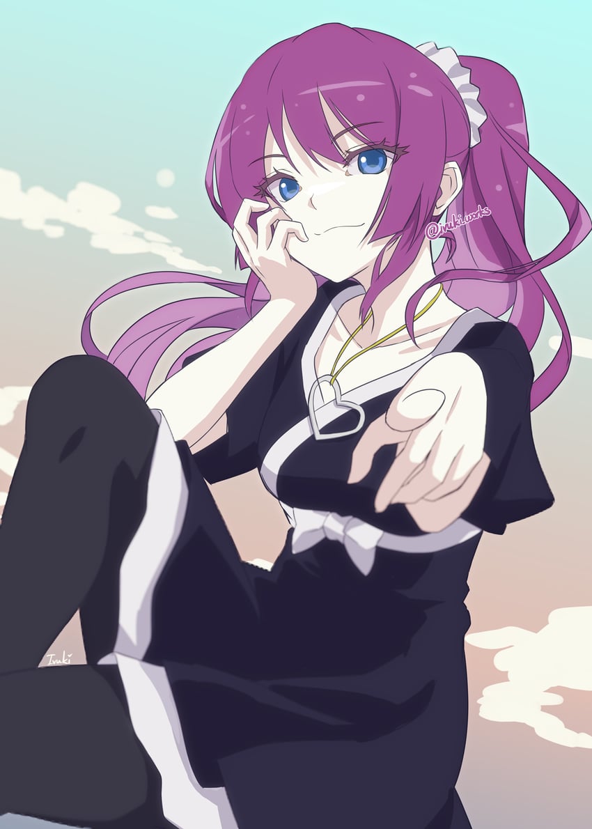 senjougahara hitagi (monogatari and 1 more) drawn by ivuki