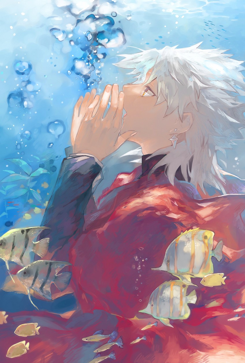 amakusa shirou (fate and 2 more) drawn by surume_(su1193)