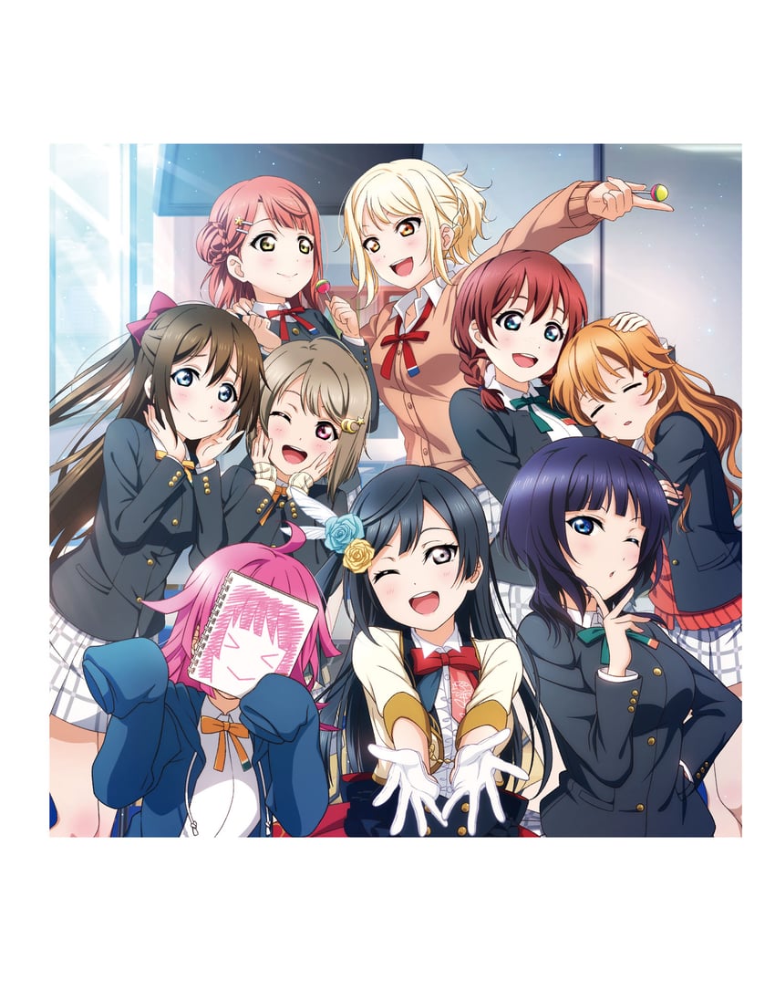 yuki setsuna, uehara ayumu, osaka shizuku, tennoji rina, nakasu kasumi, and 4 more (love live! and 1 more)