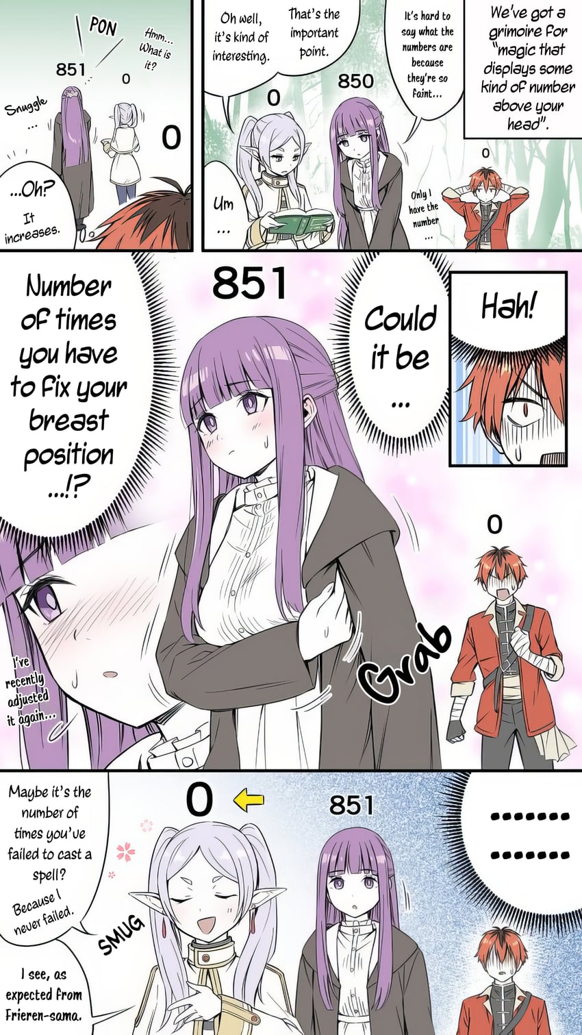 frieren, fern, and stark (sousou no frieren) drawn by kyouka_asuka