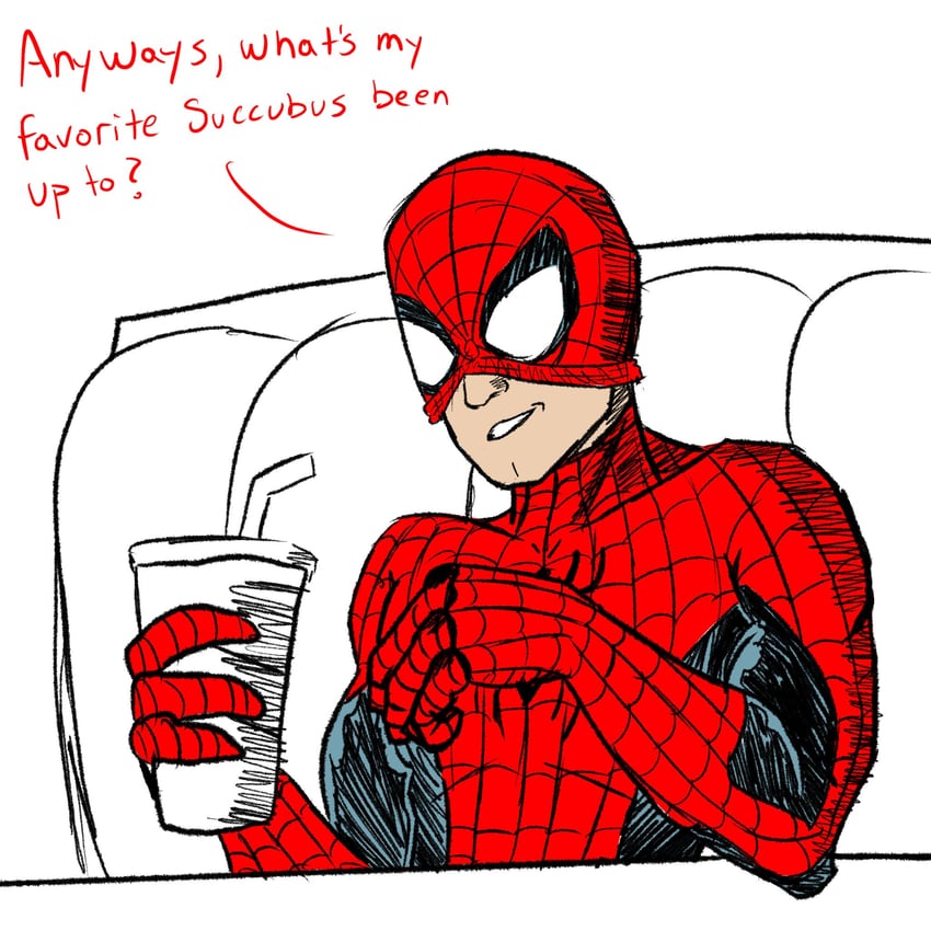 spider-man and peter parker (marvel and 2 more) drawn by moog_the_dood