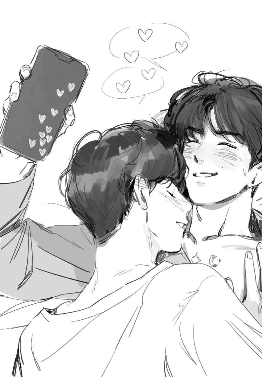 sung han-bin and zhang hao (real life and 1 more) drawn by haotmeal