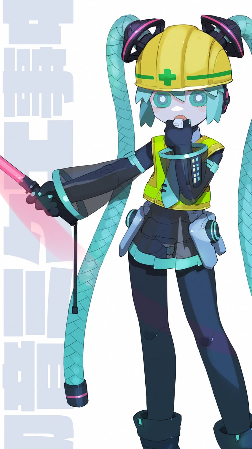 hatsune miku and proto miku (vocaloid) drawn by cheri_zao
