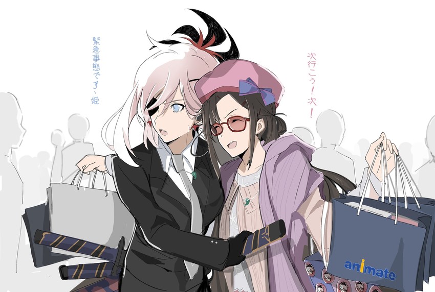 miyamoto musashi and osakabehime (fate and 2 more) drawn by wuke_(hp421220153)