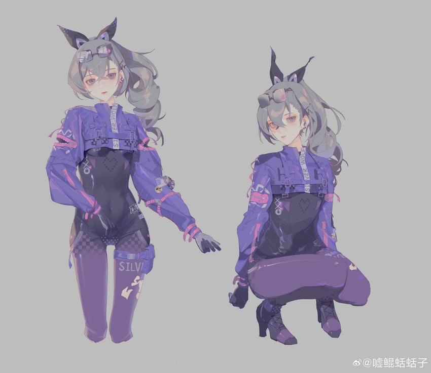 silver wolf (honkai and 1 more) drawn by shu_kunkuokuozi