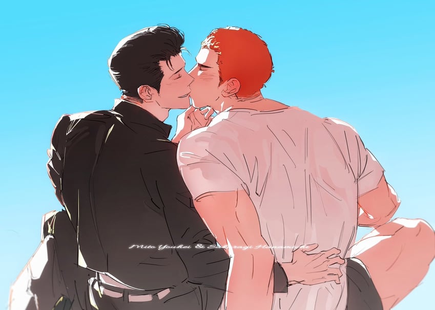 sakuragi hanamichi and mito youhei (slam dunk) drawn by 11114tai