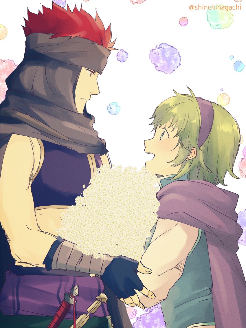 nino and jaffar (fire emblem and 1 more) drawn by nishimura_(shinchinagachi)