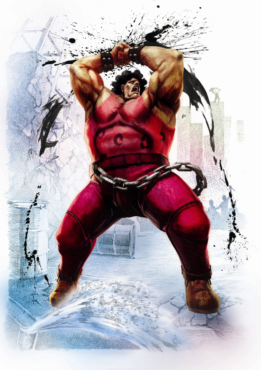 hugo andore (street fighter and 1 more) drawn by ikeno_daigo
