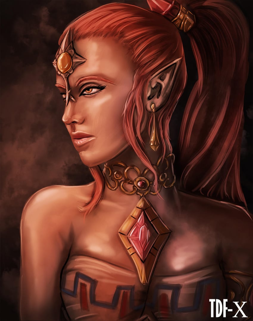 nabooru (the legend of zelda and 1 more) drawn by tdf-x