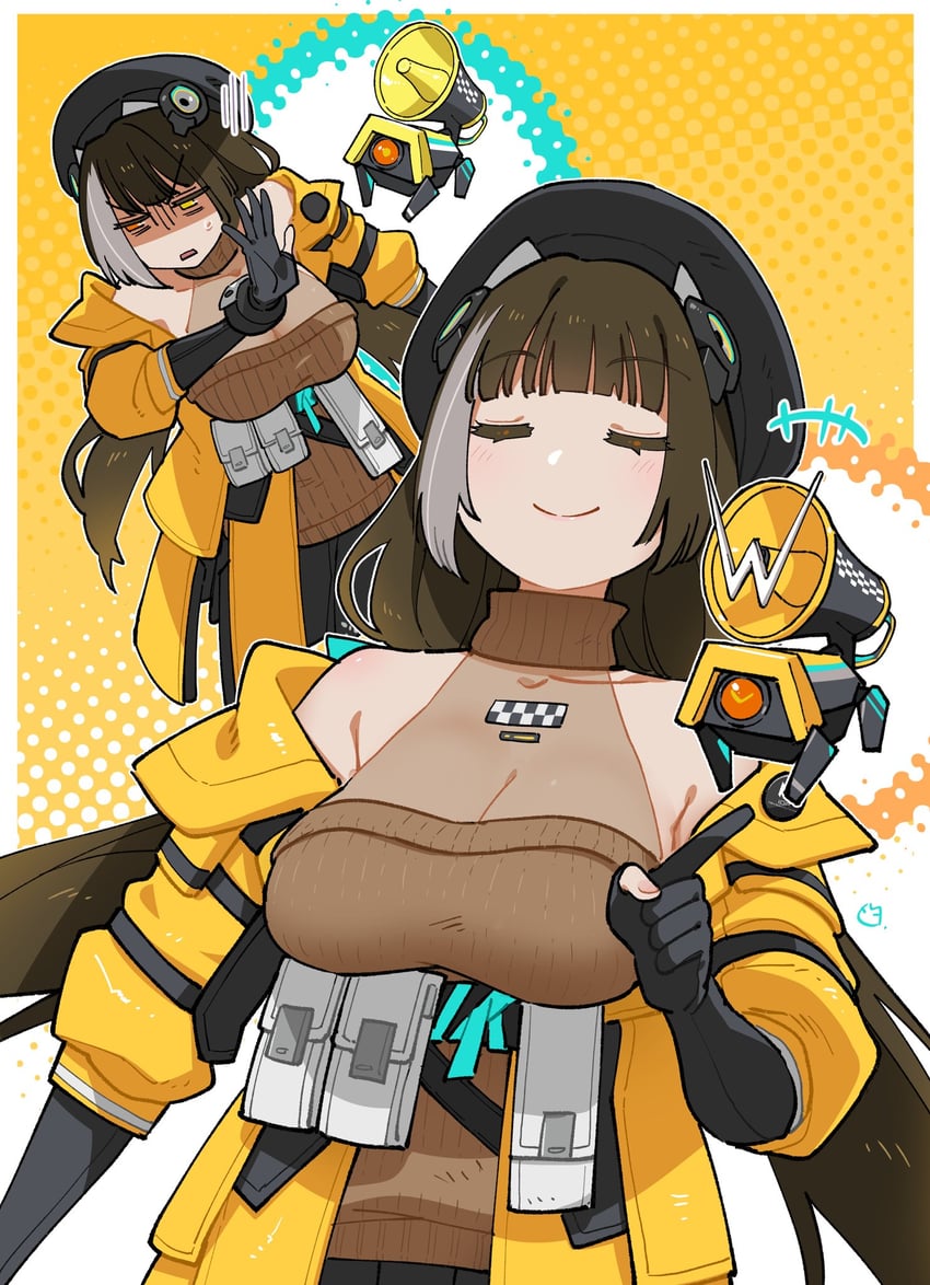 ro635, dinergate, banana, and robella (girls' frontline and 1 more) drawn by miharu_(cgsky)