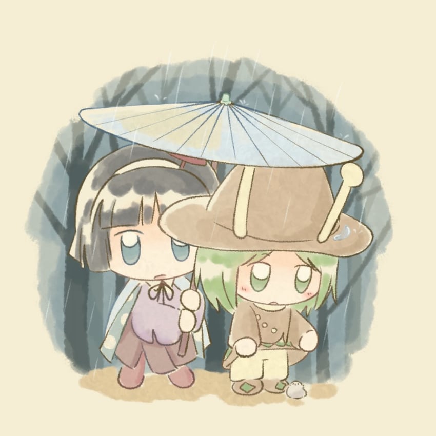 amanomiya jun and amanomori shou (len'en) drawn by baila_kuangzi