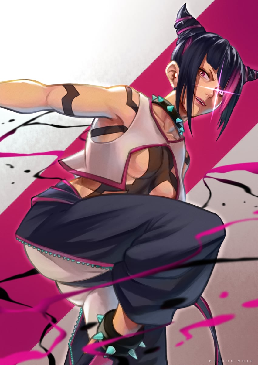 han juri (street fighter and 1 more) drawn by flamechamp10n
