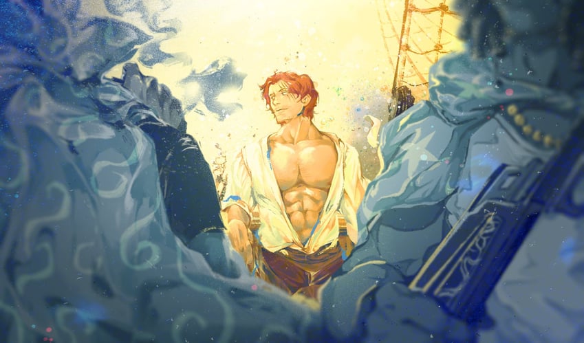 shanks, benn beckman, and yasopp (one piece) drawn by alice6024419