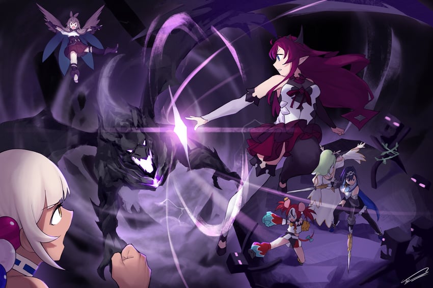 ouro kronii, nanashi mumei, hakos baelz, ceres fauna, irys, and 3 more (hololive and 2 more) drawn by dasdokter