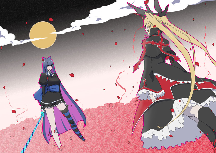 stocking and rachel alucard (blazblue and 1 more) drawn by tumekui