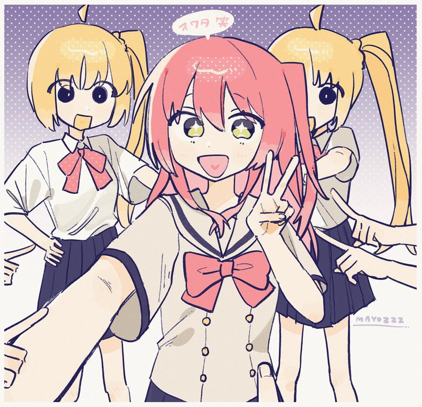 kita ikuyo and ijichi nijika (bocchi the rock!) drawn by mayoi_zzz