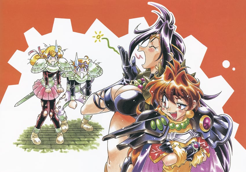 lina inverse and naga the serpent (slayers) drawn by araizumi_rui