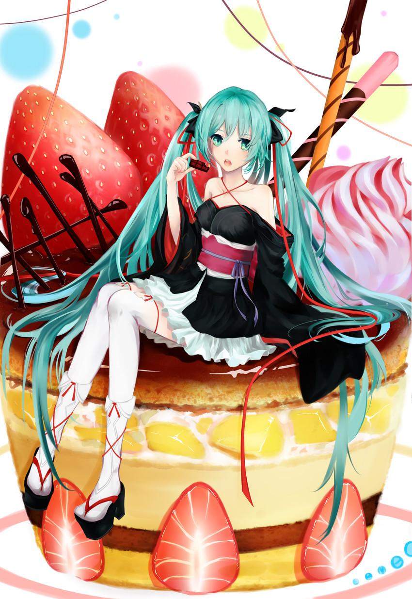hatsune miku and yaya (vocaloid and 1 more) drawn by lambobo