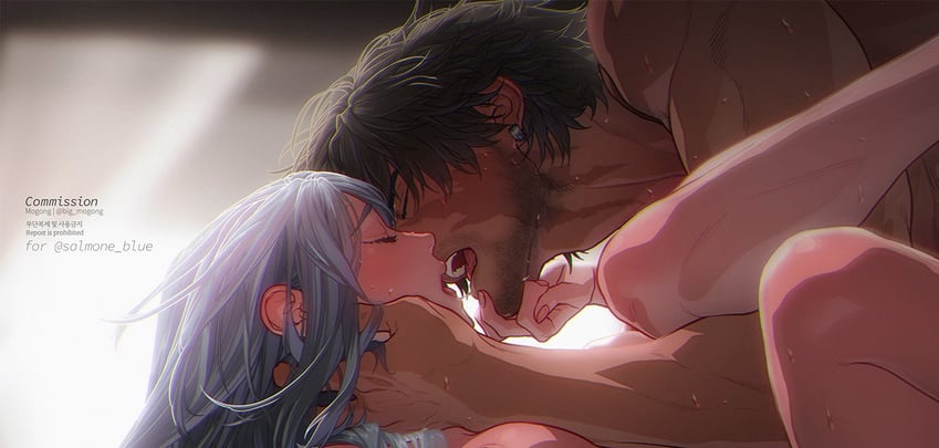 clive rosfield and jill warrick (final fantasy and 1 more) drawn by big_mogong