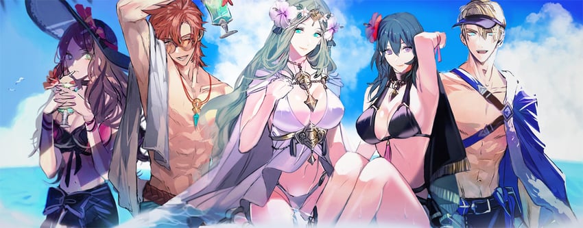 female byleth, dimitri alexandre blaiddyd, dorothea arnault, rhea, and sylvain jose gautier (fire emblem and 2 more) drawn by tsukimura_noe