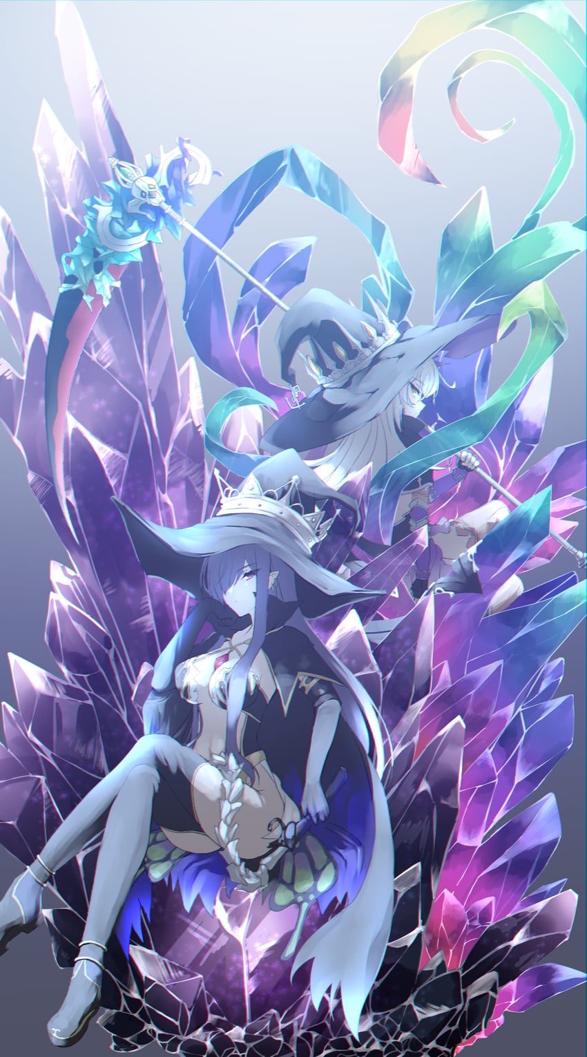hilda and fatima (luminous arc and 1 more) drawn by fractal_(fractal25)
