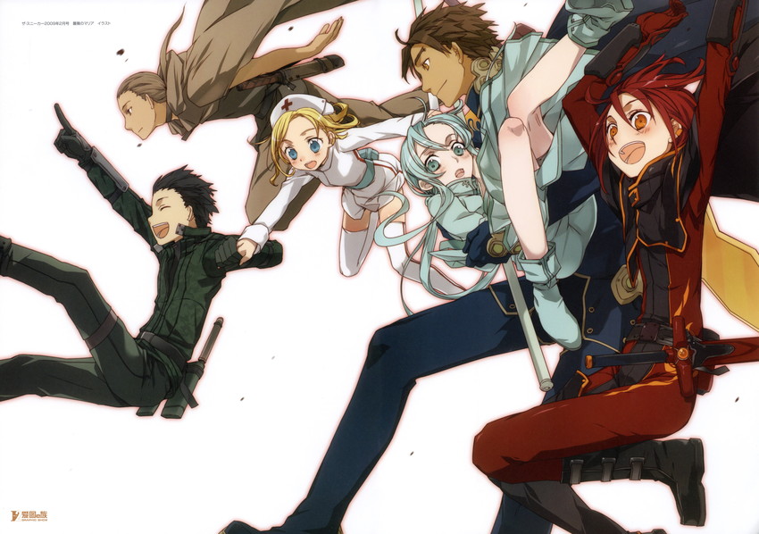 maria rose, safinia, tomato, yurika snow-white, pimpernel, and 1 more (bara no maria) drawn by bunbun