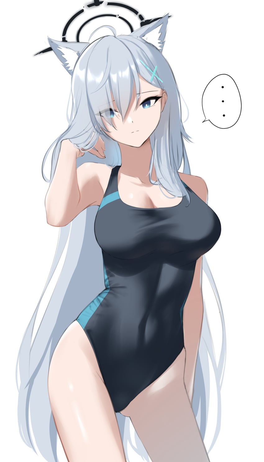 shiroko and shiroko terror (blue archive) drawn by okano_yuuto