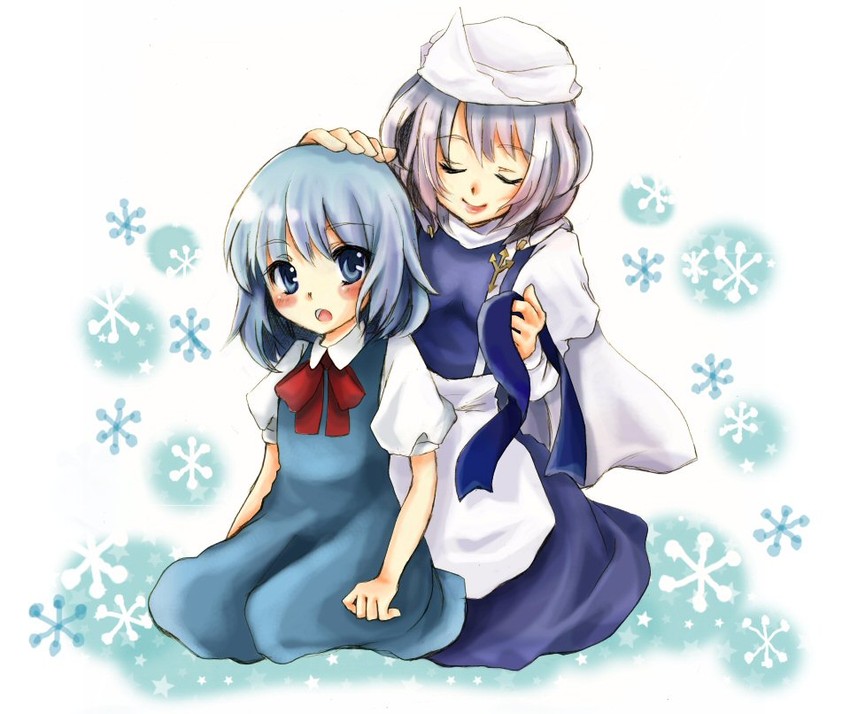cirno and letty whiterock (touhou) drawn by izurito