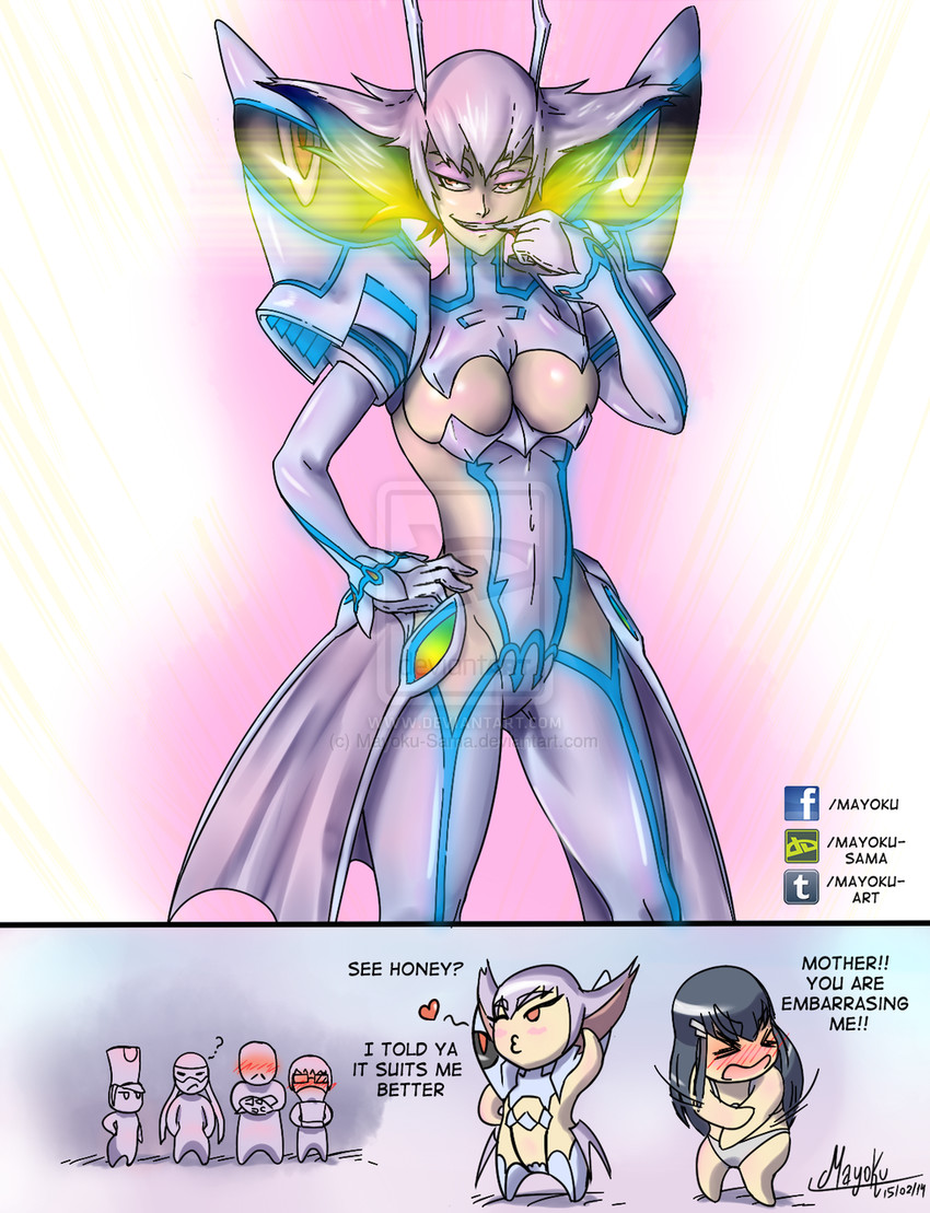 kiryuuin satsuki, junketsu, jakuzure nonon, gamagoori ira, sanageyama uzu, and 2 more (kill la kill) drawn by mayoku