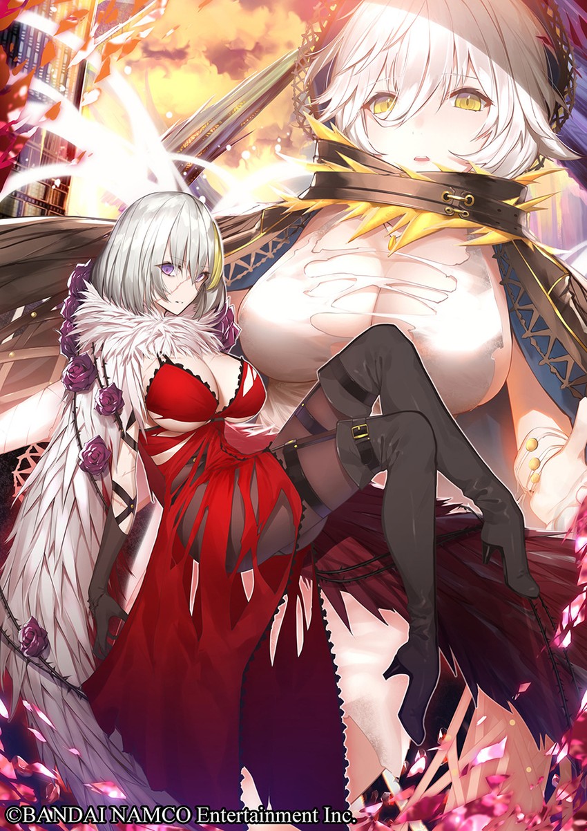 io and eva roux (code vein) drawn by yaman