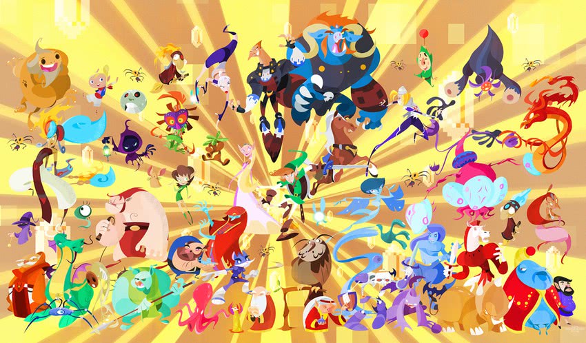 link, princess zelda, ganondorf, sheik, navi, and 27 more (the legend of zelda and 5 more)