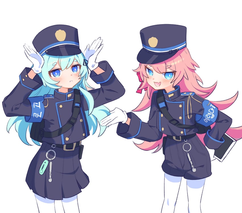 hikari, nozomi, rozaliya olenyeva, and liliya olenyeva (blue archive and 2 more) drawn by pic_p_p