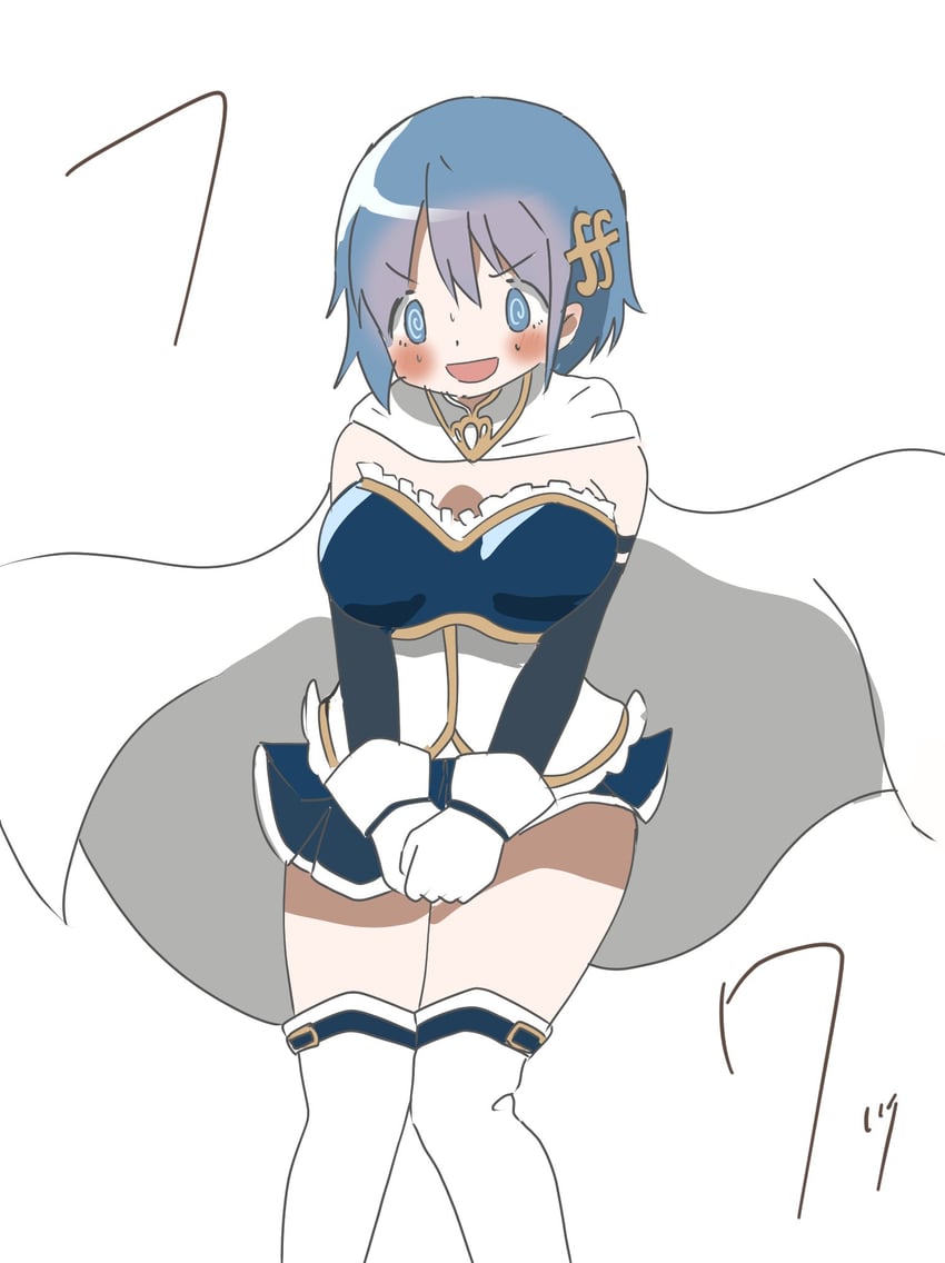 miki sayaka (mahou shoujo madoka magica) drawn by yomayoi_amari