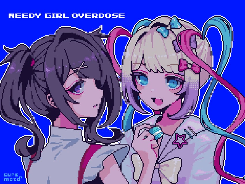 chouzetsusaikawa tenshi-chan and ame-chan (needy girl overdose) drawn by kyua_moto