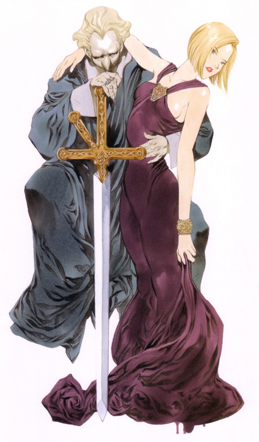 helena von bahbem and ernst von bahbem (rahxephon) drawn by yamada_akihiro