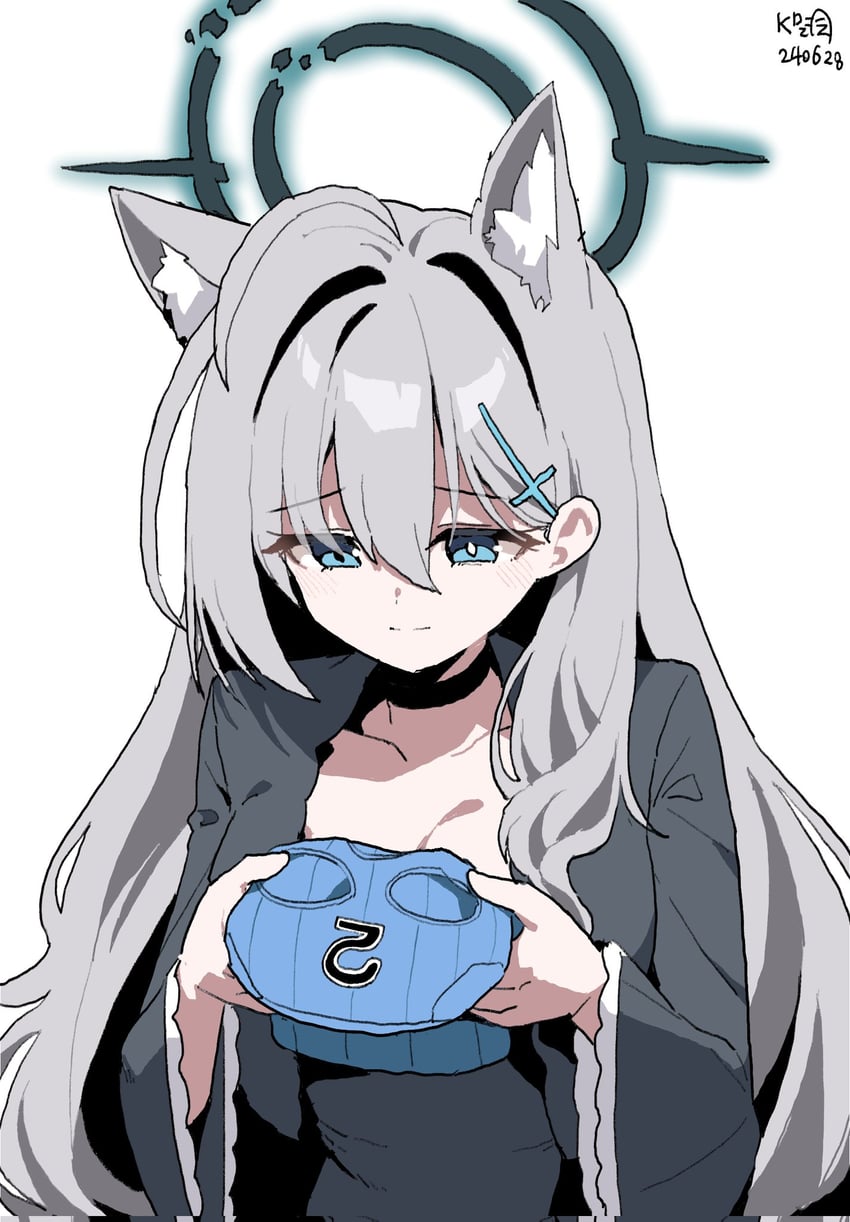 shiroko and shiroko terror (blue archive) drawn by myeolchi