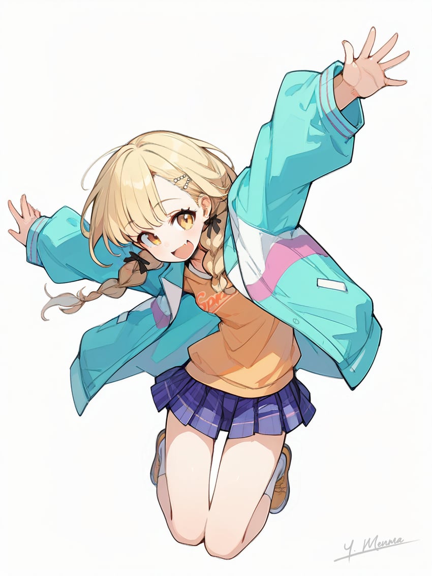 fujita kotone (idolmaster and 1 more) drawn by yuusha_menma