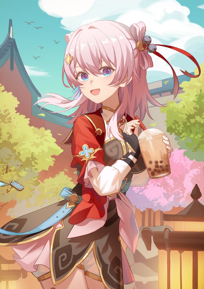 march 7th (honkai and 1 more) drawn by reveen