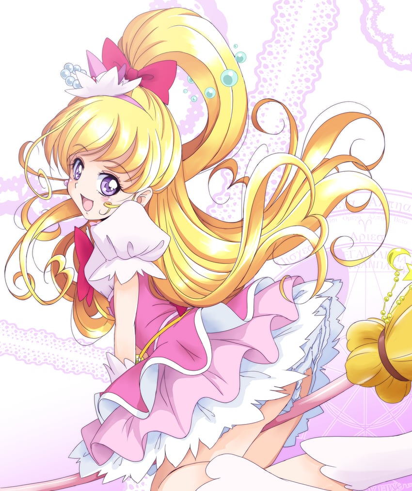 asahina mirai and cure miracle (precure and 1 more) drawn by amraam120c