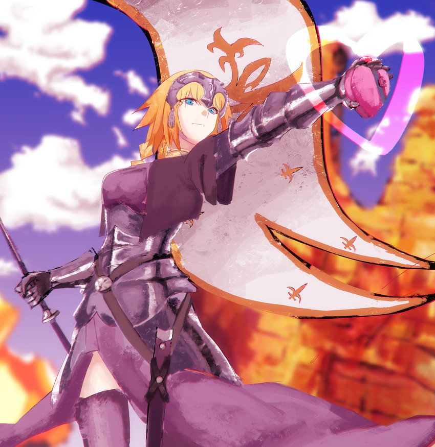 jeanne d'arc (fate and 1 more) drawn by soramame926